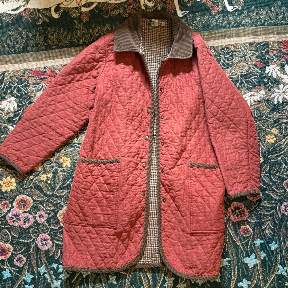 Orvis quilted barn jacket